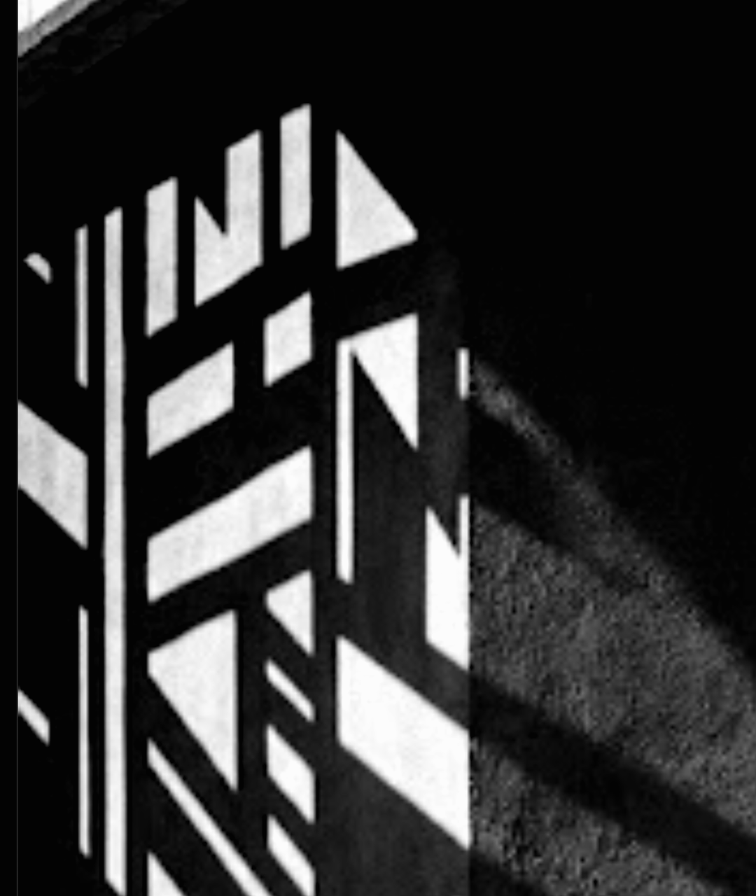 Black and white architectural light pattern